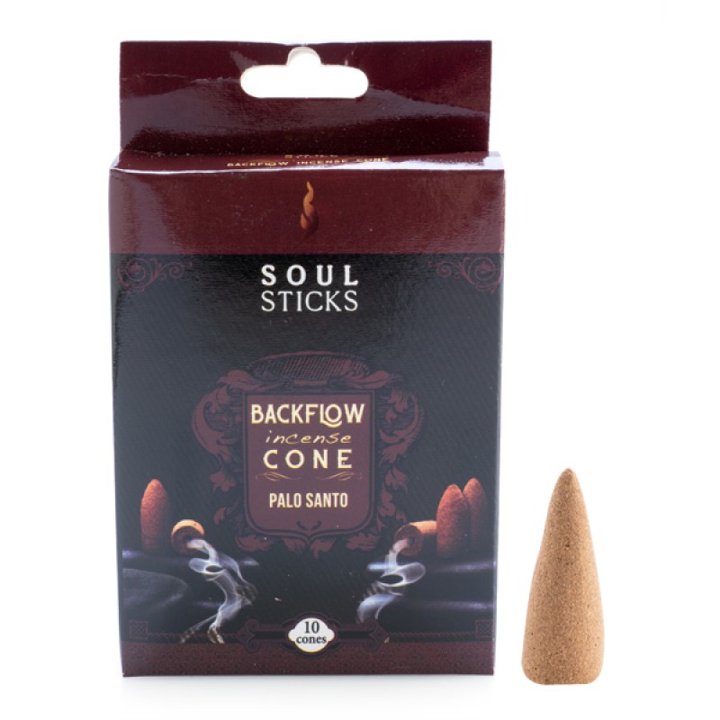 Soul Sticks Palo Santo Backflow Incense Cone - Set of 10
