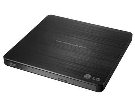 LG Slim Ext DVD Writer Black, 24x, USB2.0 - Click Image to Close
