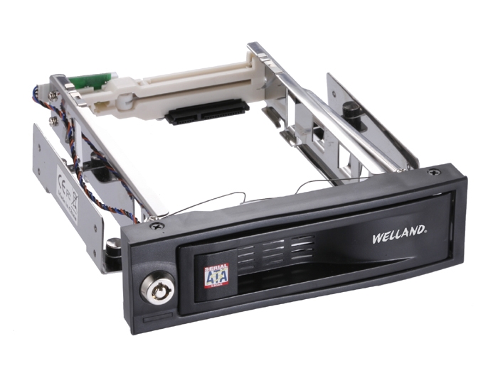 Welland EZStor ME-751J Trayless HDD Rack 5.25" Bay for 3.5" SATA HDD/SSD – Anti-Shock, Scratch-Proof