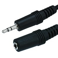 Speaker/Microphone Extension Cable M-F Stereo 5m
