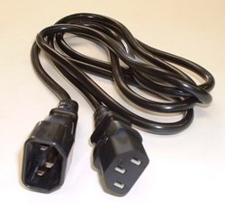 Power Cable Extension IEC-C14 Male - IEC-C13 Female PC to Monitor 1.8m