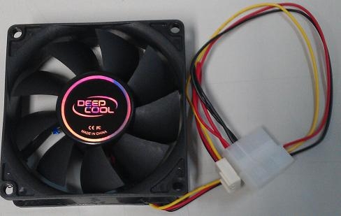 Deepcool 3 Wire/Temperature Controlled Ball Bearing Case Fan 80mm x 25mm