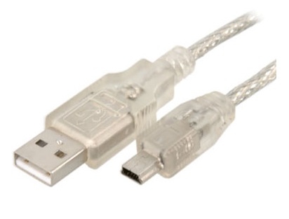 USB 2.0 Certified Cable A-B 5 Pin Mini 1m - Click Image to Close