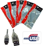 USB 2.0 Certified Cable A-B 5 Pin Mini 1m - Click Image to Close