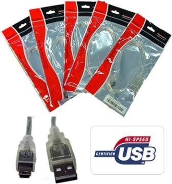 USB 2.0 Certified Cable A-B 5 Pin Mini 3m - Click Image to Close